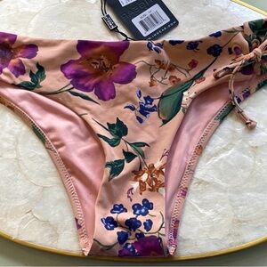 Ingear Purple and Orange Floral Bikini Bottom